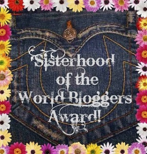 I've been nominated for the Sisterhood of the World Bloggers Award!